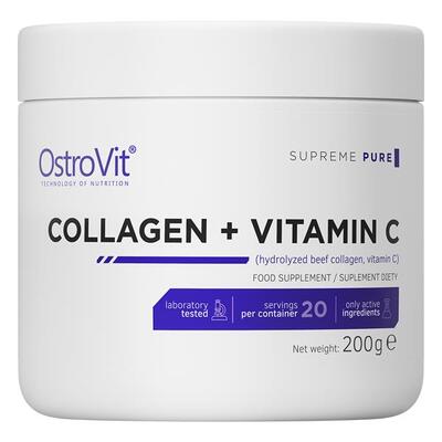 Дієтична добавка OstroVit Collagen + Vitamin C, 200 г