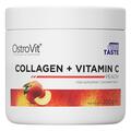 Диетическая добавка OstroVit Collagen + Vitamin C вкус персик, 200 г