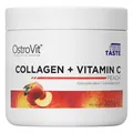 Колаген та вітамін С OstroVit Collagen + Vitamin C персик, 200 г