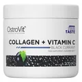 Колаген та вітамін С OstroVit Collagen + Vitamin C чорна смородина, 200 г
