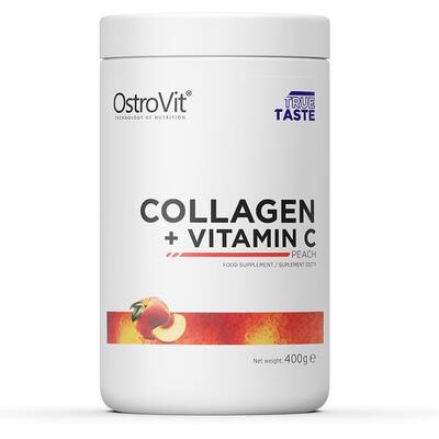 Дієтична добавка OstroVit Collagen + Vitamin C смак персик, 400 г