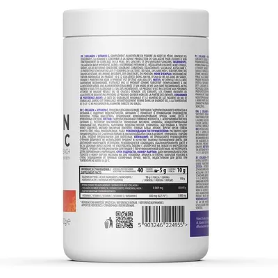 Колаген та вітамін С OstroVit Collagen + Vitamin C персик, 400 г