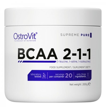 Амінокислоти OstroVit Extra Pure BCAA 2.1.1, 200 г