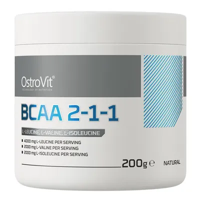 Амінокислоти OstroVit Extra Pure BCAA 2.1.1, 200 г