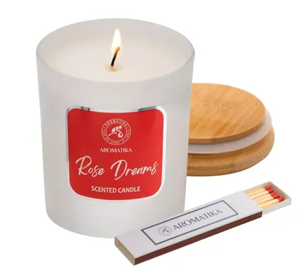 Свічка ароматична Ароматика Rose Dreams, 200 г