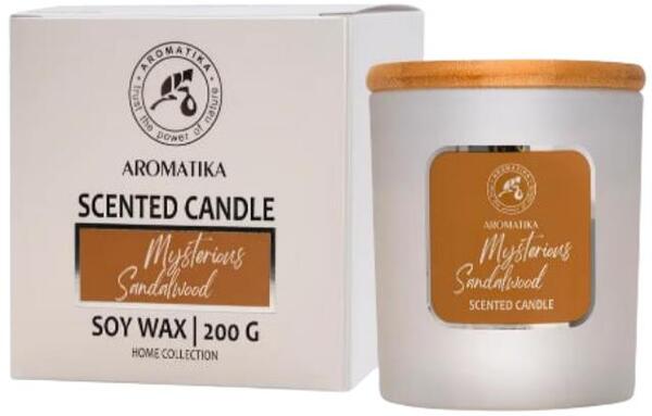 Свеча ароматическая Ароматика Mysterious Sandalwood, 200 г
