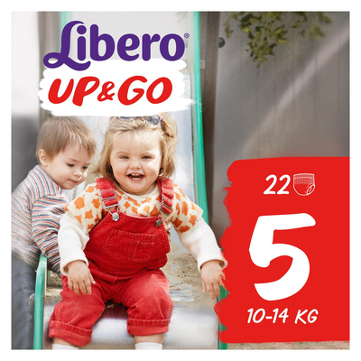 Подгузники-трусики Libero Up&Go размер 5, 10-14 кг, 22 шт