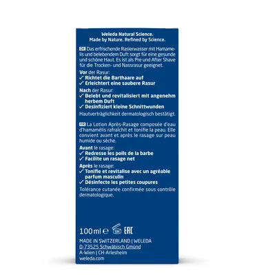 Тонік Weleda For Men чоловічий до та після гоління, 100 мл