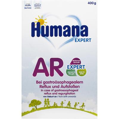 Смесь сухая молочная Humana AR Expert при срыгиваниях, для детей с рождения, 400 г