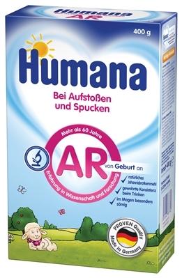 Смесь сухая молочная Humana AR Expert при срыгиваниях, для детей с рождения, 400 г