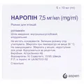 Наропін розчин д/ін. 7.5 мг/мл по 10 мл №5 в амп.