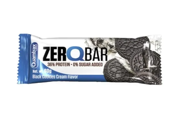 Батончик протеїновий Quamtrax ZerQbar чорне печиво та крем, 60 г