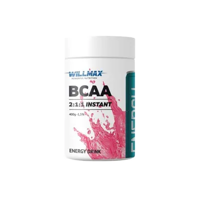 Амінокислоти BCAA Willmax BCAA 2:1:1 Instant енергетик, 400 г