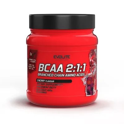 Амінокислоти Evolite Nutrition BCAA 2:1:1 вишня, 400 г