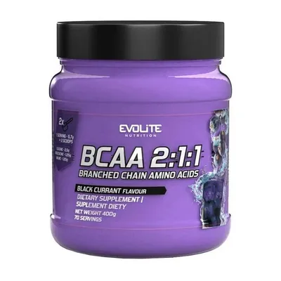 Амінокислоти Evolite Nutrition BCAA 2:1:1 чорна смородина, 400 г