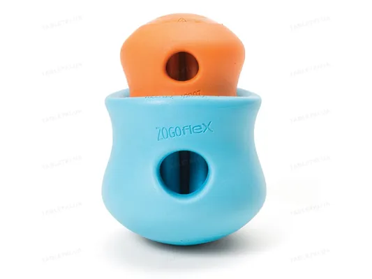 Іграшка для собак West Paw Toppl Small Tangerine для ласощів, мала 8 см, помаранчева