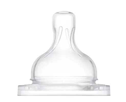 Соска силіконова Philips Avent Anti-colic SCF635/27, змінний потік, з прорізом, від 3 місяців, 2 шт