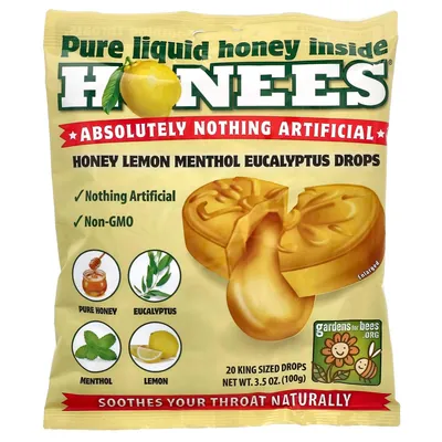 Льодяники від кашлю Honees мед лимон №20