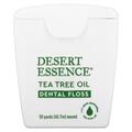 Зубна нитка Desert Essence з олією чайного дерева вощена, 45,7 м