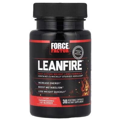 Комплекс для снижения веса Force Factor LeanFire растительные капсулы №30