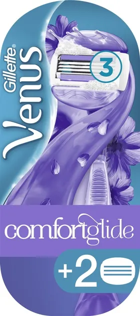 Станок для гоління (бритва) Venus 3 ComfortGlide Breeze з 2 змінними картриджами