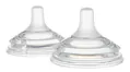 Соска силіконова Canpol Babies Natural Shape 21/751 антиколікова двозонна для пляшечок з широким отвором, 3+ місяців, 2 шт