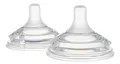 Соска силіконова Canpol Babies Natural Shape 21/753 антиколікова двозонна для пляшечок з широким отвором, 12+ місяців, 2 шт