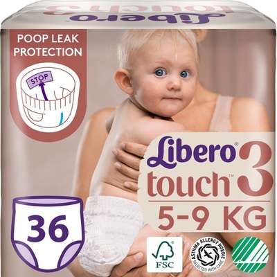 Подгузники-трусики Libero Touch Pants размер 3, 5-9 кг, 36 шт