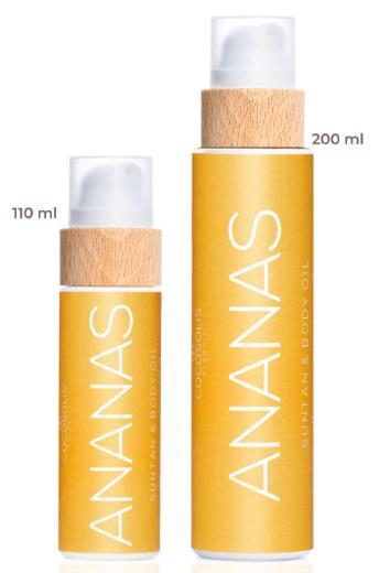 Масло для загара Cocosolis Ananas Suntan & Body Oil аромат ананаса и ванили, 110 мл