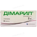 Дімарил таблетки по 2 мг №60 (10х6)