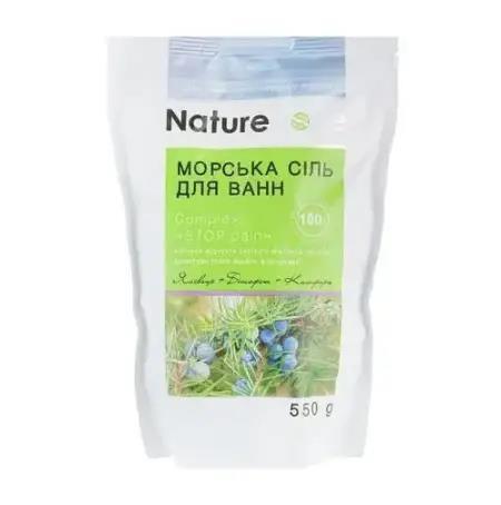 Соль морская для ванн Nature Code STOP pain, 550 г