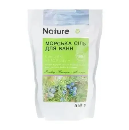 Сіль морська для ванн Nature Code STOP pain, 550 г