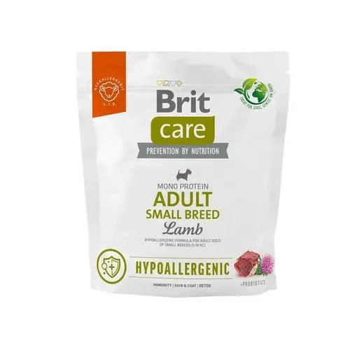 Корм сухий Brit Care Dog Hypoallergenic для дорослих собак малих порід з ягнятком, 1 кг