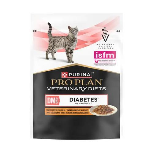Корм вологий Purina Pro Plan Veterinary Diets DM ST/OX Diabetes Managment для кішок при захворюванні на цукровий діабет, з куркою, 85 г