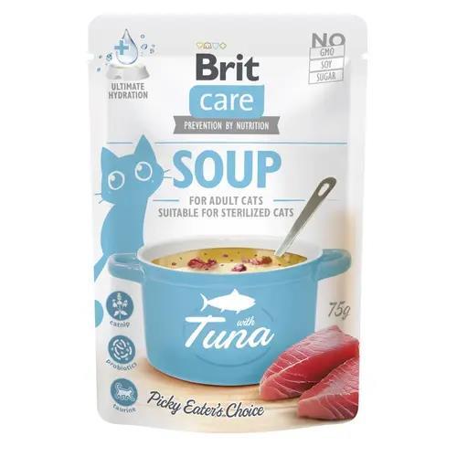 Корм влажный для кошек Brit Care суп с тунцем, 75 г