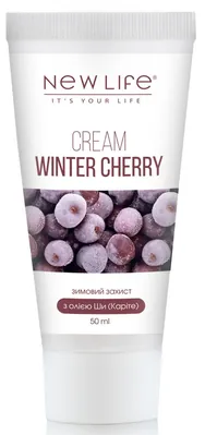 Крем для обличчя New Life Winter Cherry Зимова вишня захист в холодну пору, 50 мл
