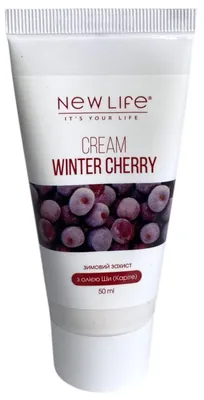 Крем для обличчя New Life Winter Cherry Зимова вишня захист в холодну пору, 50 мл