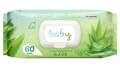 Серветки вологі Dr. Bauer baby з екстрактом алое, з клапаном, 60 шт