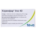 Коринфар уно 40 таблетки прол./д. по 40 мг №100 (10х10)