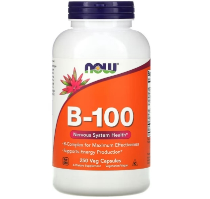 Витамины B-100 NOW, 250 вегетарианских капсул