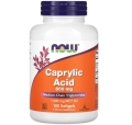 Каприловая кислота NOW Caprylic Acid 600 мг, 100 мягких капсул