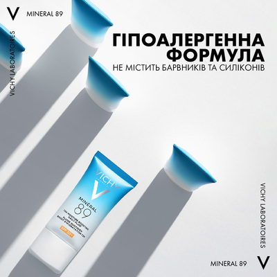 Флюид для лица Vichy Mineral 89 72H SPF 50+ ежедневный увлажняющий солнцезащитный, 50 мл