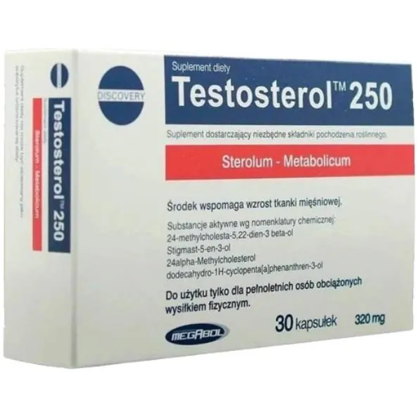 Тестостероновий бустер Megabol Testosterol, 30 капсул