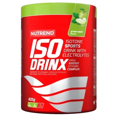 Ізотонік Nutrend Iso Drinx зелене яблуко, 420 г