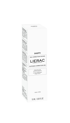 Гель для контура глаз Lierac Diopti для коррекции отечности под глазами, 15 мл