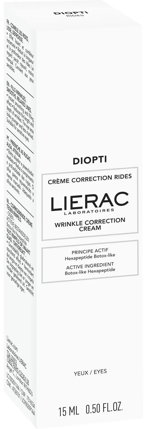 Крем для контуру очей Lierac Diopti для корекції зморшок, 15 мл