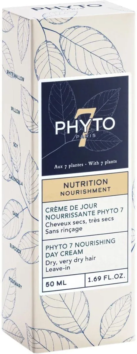 Крем для волосся Phyto Phyto7 Nutrition денний живлення для сухого та дуже сухого волосся, 50 мл