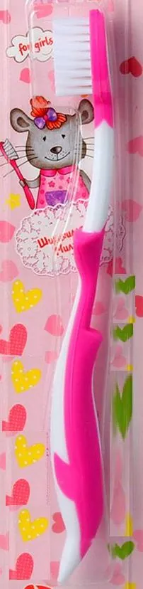 Зубна щітка Pink Elephant Шиншилла Міла, 3-6 років, 1 шт