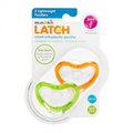Пустышка силиконовая Munchkin Latch 011902.03 зеленя/оранжевая от 3 до 6 месяцев,  2 шт