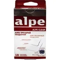 Набор пластирів медичних Alpe Clear на нетканій основі, прозорий, квадратний (38 мм х 38 мм, 22 мм х 22 мм), 18 штук